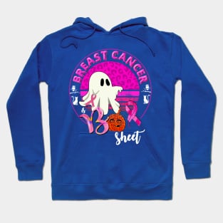 Breast Cancer Is Boo Sheet Pumpkin Ghost Pink Ribbon Hoodie